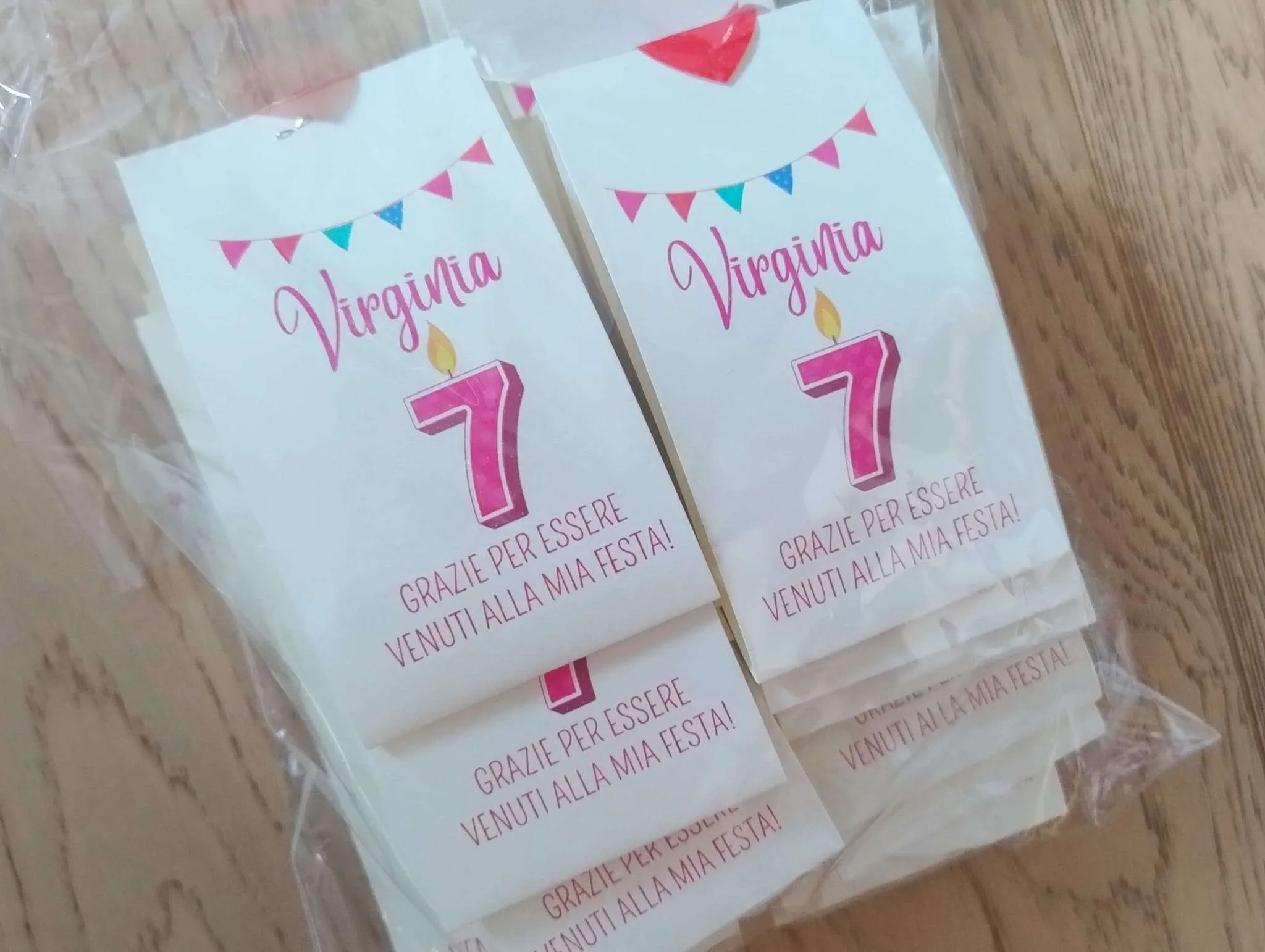 30 CUORICINI PIANTABILI +CIOCCOLATINI PERSONALIZZATI NOME VIRGINIA 7 ANNI – METÀ PREZZO - immagine 3