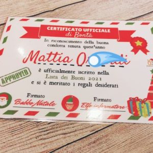 CERTIFICATO DI BONTÀ