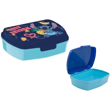 Disney Lilo e Stitch – Portapranzo in pvc bambini, Sandwich Box, BPA free