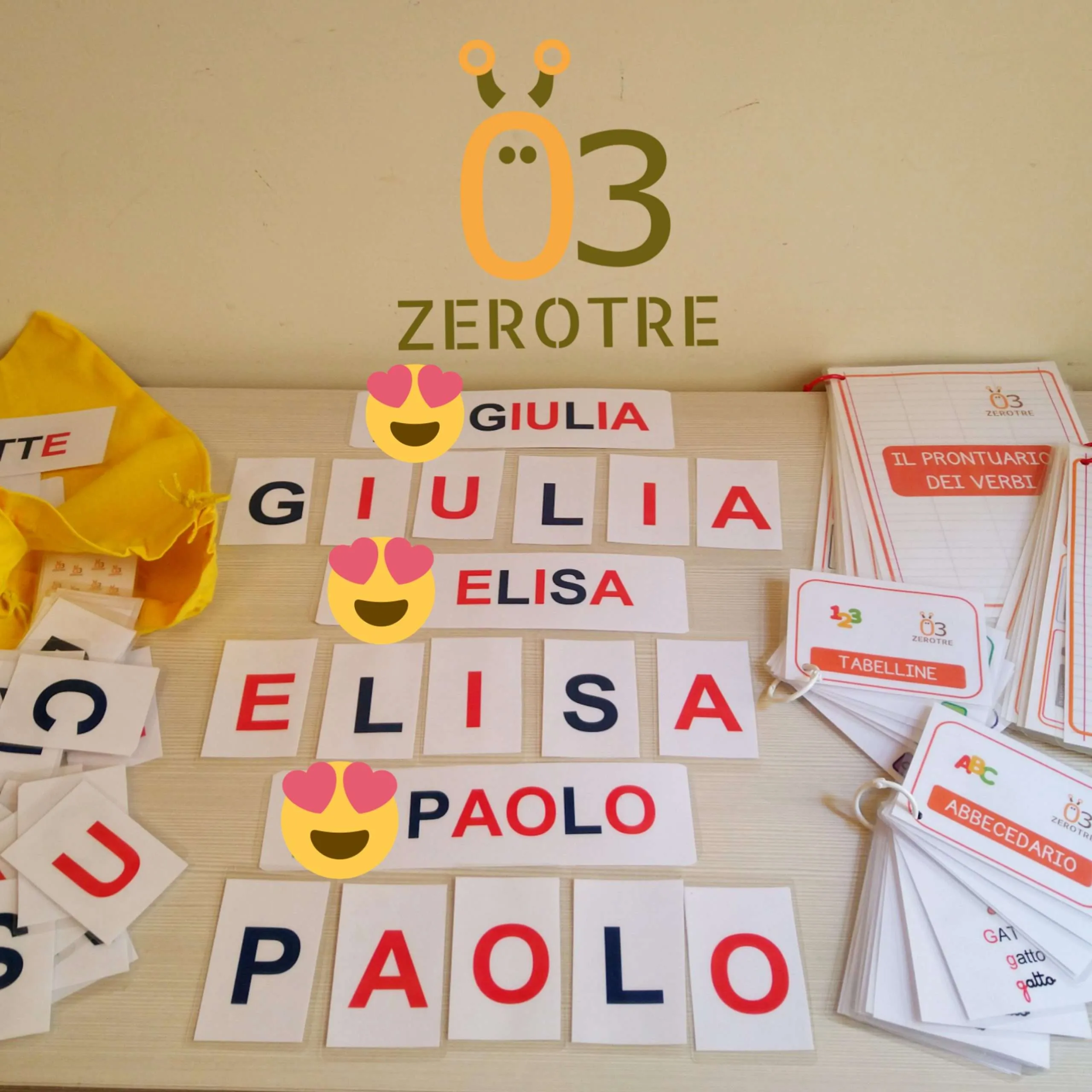 SET ALFABETARIO MOBILE MONTESSORI IN MINICARD - immagine 4