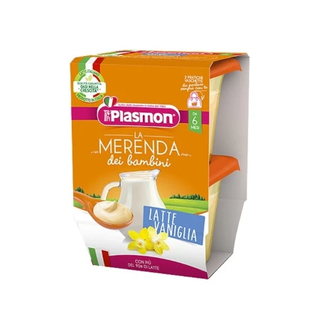 Plasmon la merenda dei bambini merende latte vaniglia asettico 2 x 120 g - immagine 2