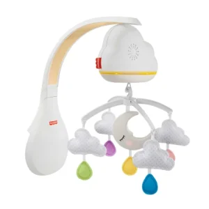 Giostrina Soffici Nuvolette Fisher-Price – Carillon e Sistema Relax per Bambini