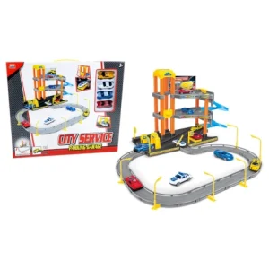 Garage con Pista 3 Piano 4 Veicoli