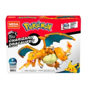 MEGA Construx Charizard – Set da Costruzione con Dettagli Fuoco, 223 Pezzi