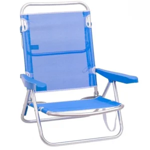 SEDIA 4 POSIZIONI ALLUMINIO - AZZURRA