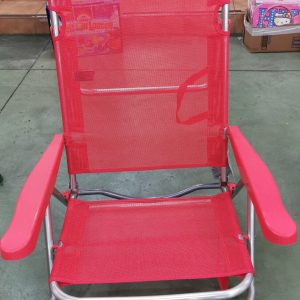 SEDIA 4 POSIZIONI IN ALLUMINIO 61*47*80 CM - ROSSA