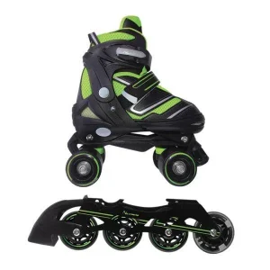 PATTINI 2 IN 1 TAGLIA S REGOLABILI LIME
