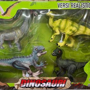 BOX  DINOSAURO 25 CM 4 PZ 2 ASSORTIMENTI VENDITA UNITARIA CASUALE