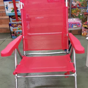 SEDIA 4 POSIZIONI ALTA 61*54*100 CM - ROSSA